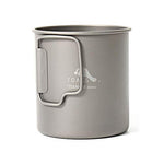 Toaks - Taza de camping de titanio puro, tamaño grande, se puede utilizar como cazuela (375 ml, 450 ml, 550 ml, 650 ml, 750 ml, 1100 ml), 450ml(without lid)