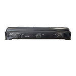 SMILE KN-03/1KB - Cocina de Gas Portátil para Camping, Hornillo Portátil, 3 Quemadores Ajustables, Tapa Desmontable, Negro