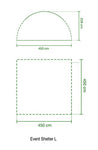 Coleman Carpa Event Shelter, Cenador para Festivales, jardín y Camping, construcción Robusta de mástiles, Gazebo con protección Solar SPF 50+
