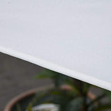 Outsunny Sombrilla Semicircular 230x130x245 cm Parasol para Pared de Jardín con Manivela y Mástil de Metal de Ø38 mm Terraza Balcón Crema