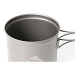 Batería de cocina de Toaks para camping, senderismo, pícnic y exteriores, juego con sopera, cazuela y sartén, 1100ml
