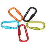 Boundless Voyage Ultra-Light Locking Carabiner Aleación De Aluminio Tipo D Hebilla Colgante Quikdraw Camping Senderismo Gancho Accesorios Herramienta Equipo