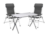 Set Luxe Camping – Grande Table de Camping en Aluminium avec Confort Chaises léger & Pliable – Facile à Ranger.