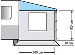 Brunner - Pared lateral y ventana para autocaravana, 240 x 180 cm