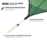 Wechsel Tents Wing M - Toldo para Tienda de campaña, protección contra la Intemperie, para Hamaca, Zero-G, Color Verde