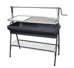 IMEX EL ZORRO 71763 Barbacoa con Parrilla-Plancha y Elevador, Negro, 60 x 50 x 115 cm