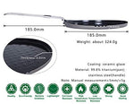 Boundless Voyage - Sartén antiadherente de titanio con mango plegable para acampar al aire libre, picnic, senderismo, barbacoa Ti15168B