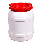 Relags - Tonel de Boca Ancha, Redondo, Color Blanco, tamaño 10,4 L, 0.5