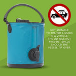 Colapz Contenedor de agua plegable 2 en 1 - Portador de agua para camping - Cubo de autocaravana - Dispensador de agua con grifo
