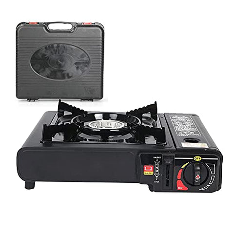Cocina De Gas Portátil Estufa De Un Solo Quemador De Doble Propósito para El Tanque De Butano Tanque Licuado para Pesca Picnic/Campamento Cocinar Equipo De Cocina Utensilios Camping Utensilios
