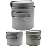 TOAKS Titanium 1100ml Pot with Pan by TOAKS
