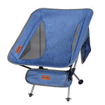 RISEPRO Sillas de Camping Plegables portátiles Ligeras de Mezclilla Bolsillo de Doble Cara para Caminatas al Aire Libre, mochileros, Viajes y Pesca al Aire Libre
