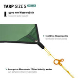 Wechsel Tents Tarp S - Refugio de Camping Ultraligero 290 x 400 cm, Protección UV Impermeable, Color Verde (Zero-G Line)