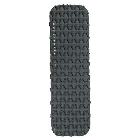 Naturehike Almohadilla para Dormir, Grosor de 6,5 cm, Almohadilla para Dormir Individual, cojín Inflable para Exteriores, Compacto y Resistente a la Humedad, Adecuado para Caminatas (Gris)