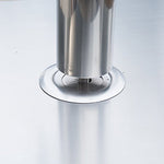 Outsunny Base Sombrilla Acero Inoxidable Soporte Pie para Parasol Φ34mm/Φ38mm/Φ48mm Jardín Patio Color Plateado