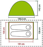 Semptec Urban Survival Technology Cama de Camping: Tienda Doble 4en1, Cama de Campamento, 2 Sacos de Dormir de Invierno, Colchón, Proteccion Solar (Cama de Campamento con Tienda)