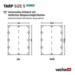Wechsel Tents Tarp S - Refugio de Camping Ultraligero 290 x 400 cm, Protección UV Impermeable, Color Verde (Zero-G Line)