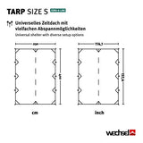 Wechsel Tents Tarp S - Refugio de Camping Ultraligero 290 x 400 cm, Protección UV Impermeable, Color Verde (Zero-G Line)