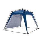 Lumaland x Where Tomorrow Gazebo de Camping – 1 Pared Lateral Incluido - Carpa de jardín – Cenador para Patio – Ideal para Acampada/Festival – Instalación Fácil – Azul
