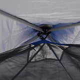 Outsunny Carpas para Exterior Plegable para Jardín o Camping Cenador para Exterior con Mosquitera 360x360x260cm Azul