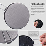 Boundless Voyage - Sartén antiadherente de titanio con mango plegable para acampar al aire libre, picnic, senderismo, barbacoa Ti15168B