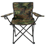 THE SECRET HOME - Silla de Camping Plegable - Asiento Portátil y Ultraligero para Exteriores - Ideal para Acampada, Camping, Pesca (Camuflaje - con Reposabrazos)