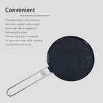 Boundless Voyage - Sartén antiadherente de titanio con mango plegable para acampar al aire libre, picnic, senderismo, barbacoa Ti15168B
