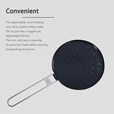 Boundless Voyage - Sartén antiadherente de titanio con mango plegable para acampar al aire libre, picnic, senderismo, barbacoa Ti15168B