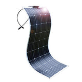Placa Solar de 100W semiflexible ideal para la energía solar al aire libre, embarcaciones, camping, caravanas o autocaravanas