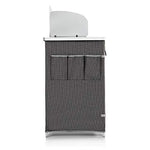 CAMPART Travel KI-0726 Cocina de Camping Almeria XXL, con Paravientos, Bolsa de Almacenamiento incluida, 2 Puertas, Unisex Adulto, Gris