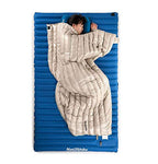 Naturehike Ultraligero de plumón de Ganso Blanco Rectangular Sacos de Dormir de Invierno 2 ℃ Límite (Caqui-L)