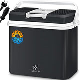 KESSER® Nevera eléctrica portátil de 24 litros | FRIGORÍFICO Y CALORÍFICO | Enfriador termoeléctrico de 12 y 230 voltios | Minifrigorífico | para el Coche y el Camping