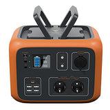 Estación de Energia PowerOak Bluetti AC50S 500Wh con Inversor de 300W y Salidas AC/DC/USB, Generador Electrico Solar Power Station con Batería de Litio para Camping y Autocaravana