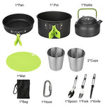 Awroutdoor Juego cocina para camping 3 comensales