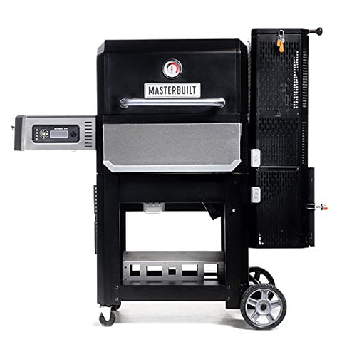 Masterbuilt® Gravedad Series™ 800 Barbacoa de carbón Digital + Plancha + Fumador en Negro