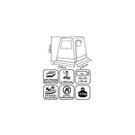 Reimo Tent Technology Trapez 932993796 - Tienda de campaña trasera (sin varillas)
