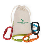 Boundless Voyage Ultra-Light Locking Carabiner Aleación De Aluminio Tipo D Hebilla Colgante Quikdraw Camping Senderismo Gancho Accesorios Herramienta Equipo