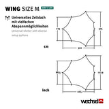 Wechsel Tents Wing M - Toldo para Tienda de campaña, protección contra la Intemperie, para Hamaca, Zero-G, Color Verde