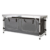 WilTec Armario Camping Cocina Camping Plegable Portátil Vacaciones Accesorios Outdoor Acampada Exterior