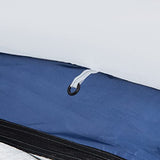 Outsunny Tienda de Campaña para 6-8 Personas con 4 Mosquiteros 2 Paneles de Tela Oxford y Bolsa de Transporte para Camping Senderismo Viajes 350x350x230 cm Blanco y Azul
