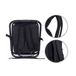 Nadalan al aire libre sillas plegables mochila de pesca silla portátil, taburete, silla plegable de camping con doble capa tela de Oxford bolsa térmica para la pesca, Playa, Camping, casa y viaje