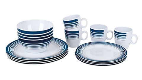 Bo-Camp - Vajilla de Mesa de 16 Piezas
