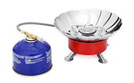 BrilliantDay Hornillo Camping Estufa a Gas Portátil de Camping Estufa de Gas hornillo de Plegable a Prueba de Viento Cocinar Al Aire Libre para Cocina de Camping(con Encendedor Piezo, 2800W)