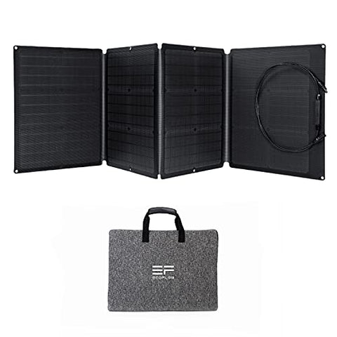 Placa Solar de110W para EFDELTA,Cargador Solar Plegable Encadenable para Central Eléctrica Impermeable EFDELTA IP67 para acampar al aire libre RV