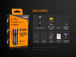 Fenix e18r LED Linterna, Unisex-Adult, Black, Small