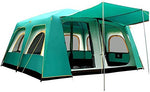 JLDNC Camping al Aire Libre Tienda de campaña, 7-10 Persona Familiares Grandes Tiendas de campaña Impermeable a Prueba de Viento surgen la Tienda de excursión Que acampa,Green