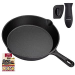 Overmont Pre-sazonado Sartén de Hierro Fundido, diámetro 24 cm