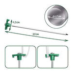 com-four® 48x Clavijas de Acero para Carpa - Clavijas largas y duraderas con Montaje de plástico para Acampar y en Exteriores - Ideal para terrenos Normales y Duros