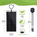 Placa Solar de 100W 12V flexibles monocristalino fotovoltaico PV Solar Célula Solar Ideal Para Cargar de 12 Volt de Baterías