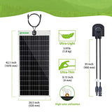 Placa Solar de 100W 12V flexibles monocristalino fotovoltaico PV Solar Célula Solar Ideal Para Cargar de 12 Volt de Baterías